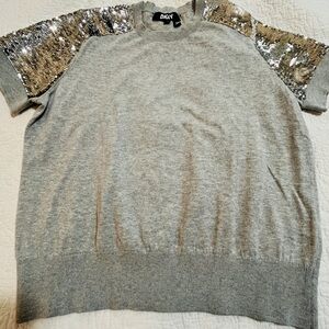 DKNY SEQUINS SWEATER IN GREY, size M